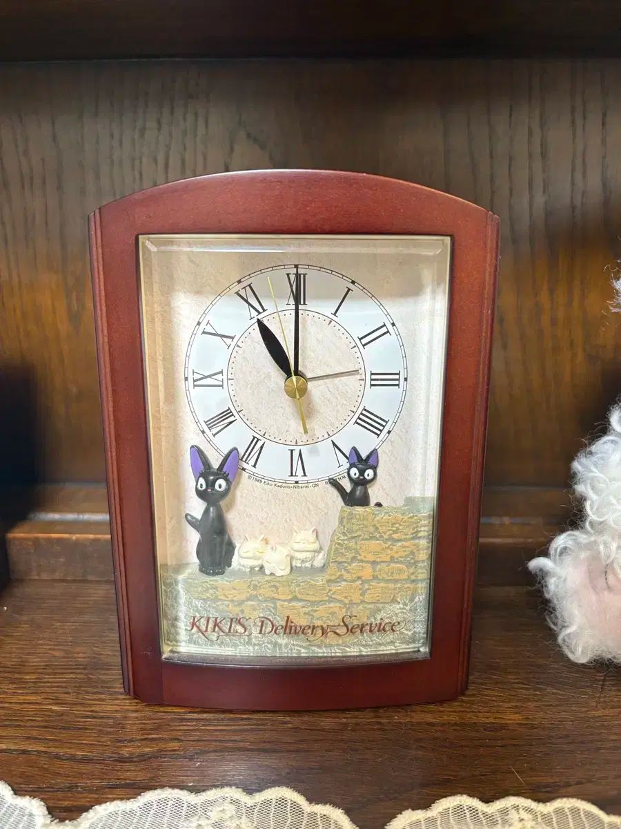 レトロ 魔女配達人 キキ オルゴール アラーム 時計