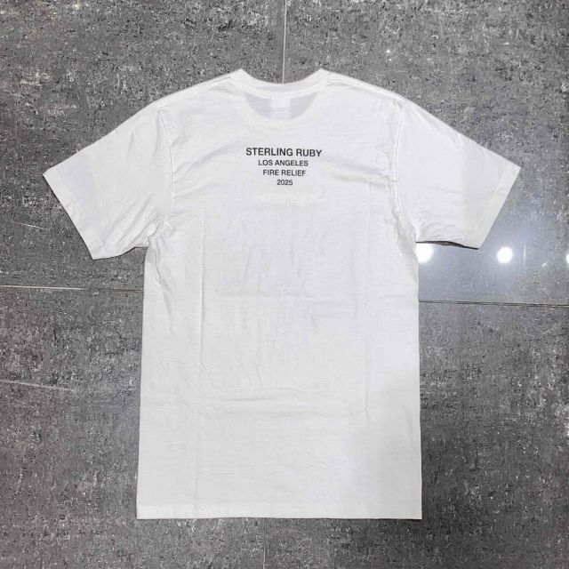 【Supreme】★LA Relief Box Logo T-Shirt★男女共用★25SS★ Supreme Los Angeles Fire Relief Box Logo Tee (SS25) - $54