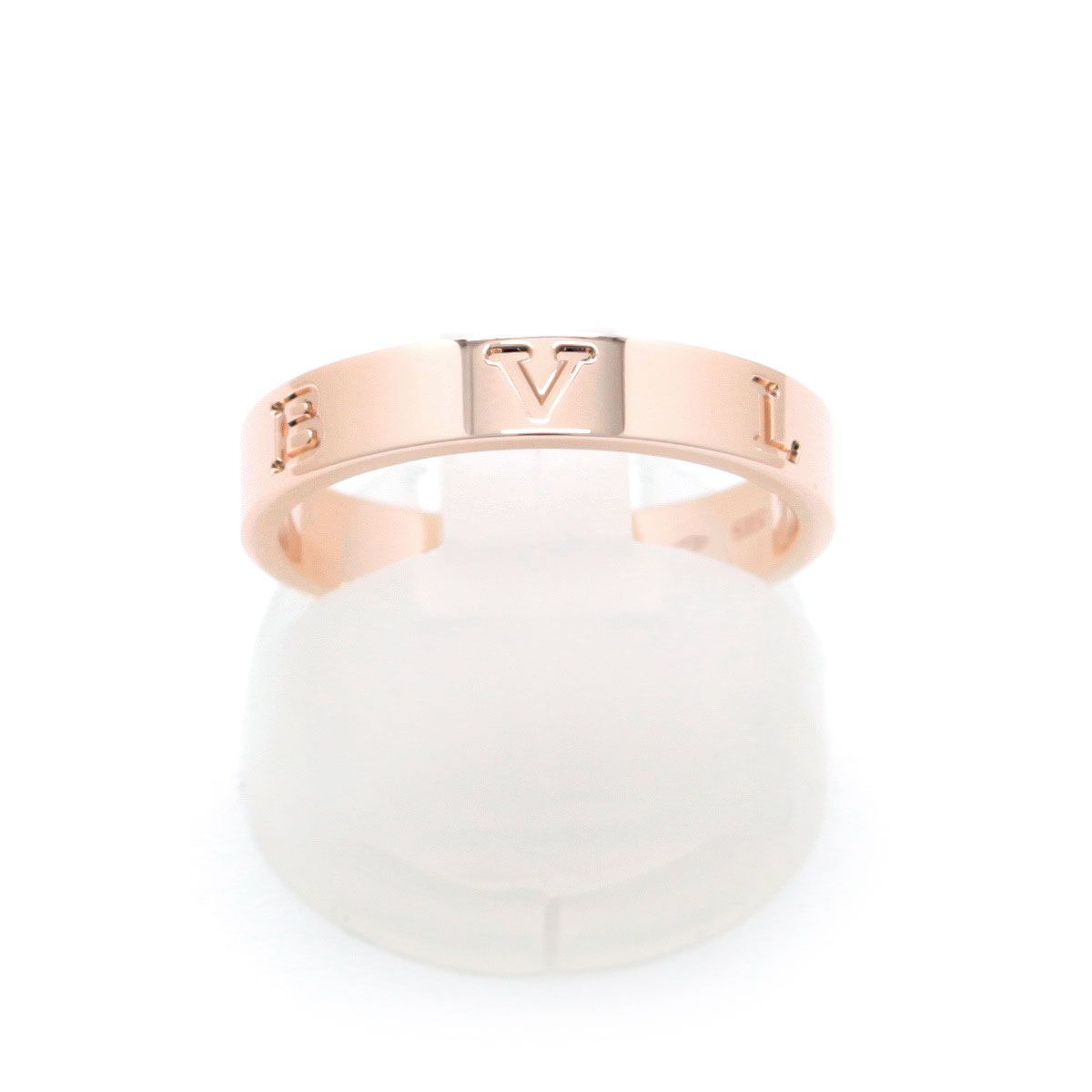 中古 美品 】ブルガリ BVLGARI 指輪 新品仕上済 K18PG ビー・ゼロワン  