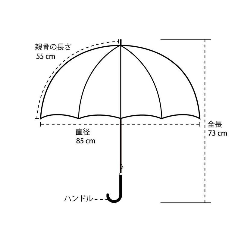 because  日傘 晴雨兼用 長傘 PUバイカラー ラージ グレー バンブーハンドル 紫外線防止加工 紫外線遮蔽率 遮光
