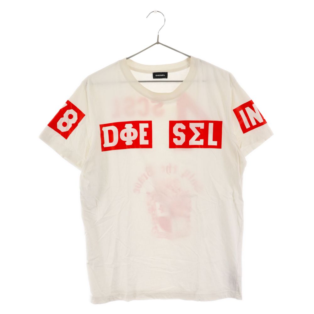 DIESEL (ディーゼル) デザインプリント クルーネック 半袖T