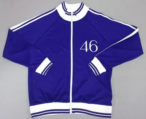アウターウェア 女性アイドル 乃木坂46 ジャージ上 ノーマルver. Mサイズ パープル×ホワイト 乃木坂46 4th Anniversaryグッズ第6弾 オフィシャルウェブショップ