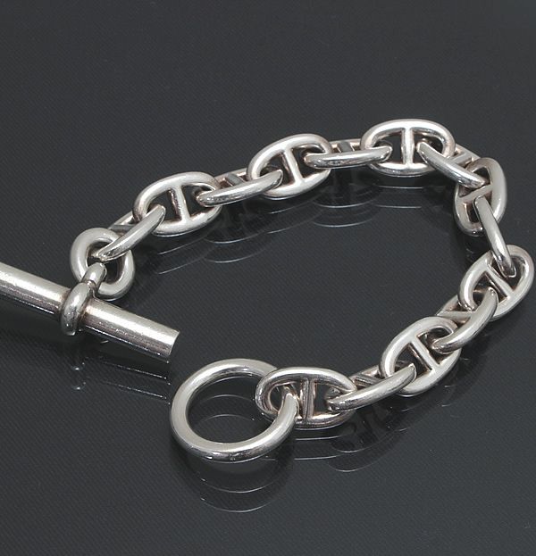 HERMES】エルメス シェーヌダンクル ブレスレット MM 14コマ