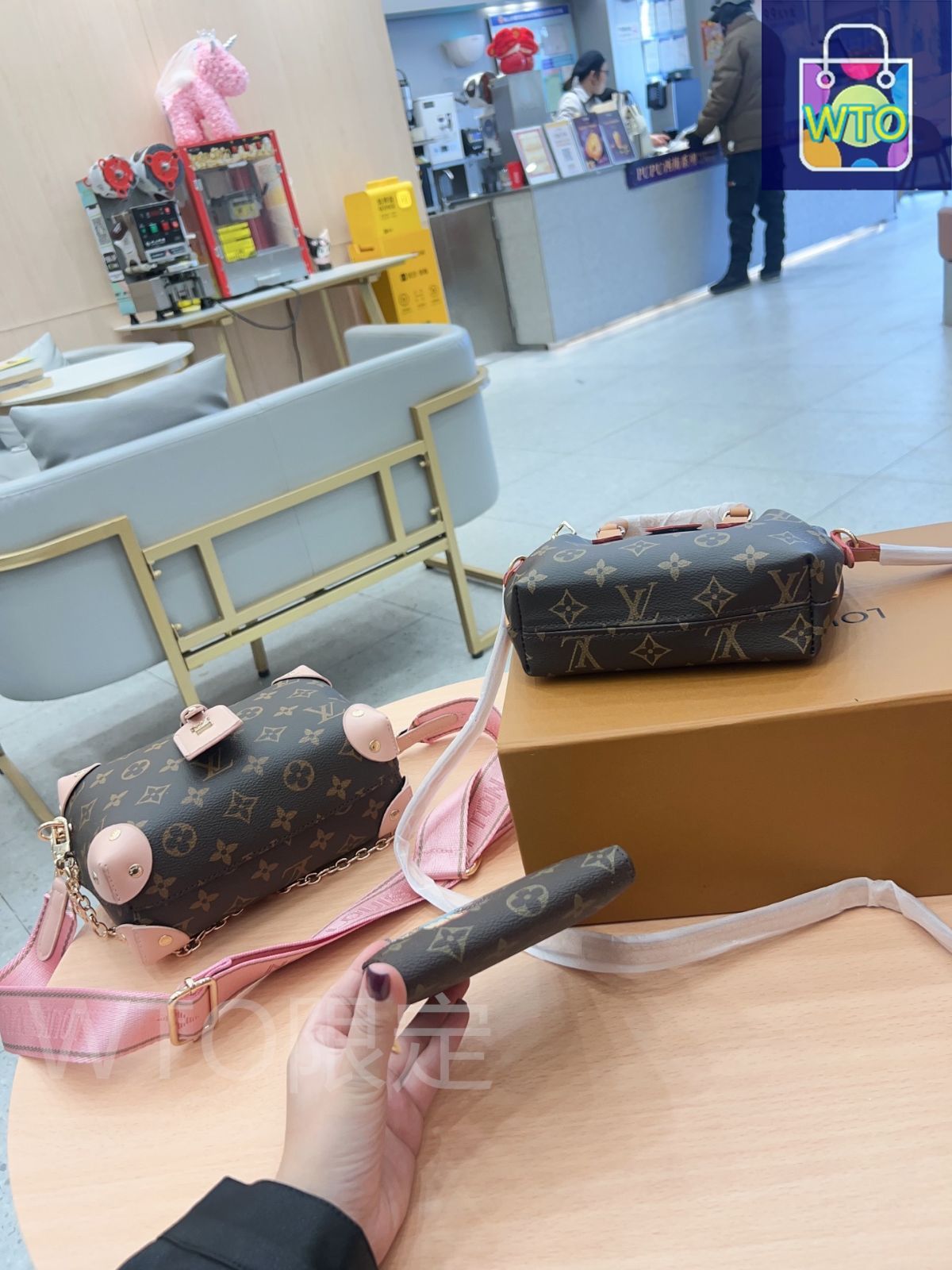 Koo@一期一会感謝　バッグ　ピンク 本日特価] TOP New 2025 高品質3点セット - Lv ピンクボックス