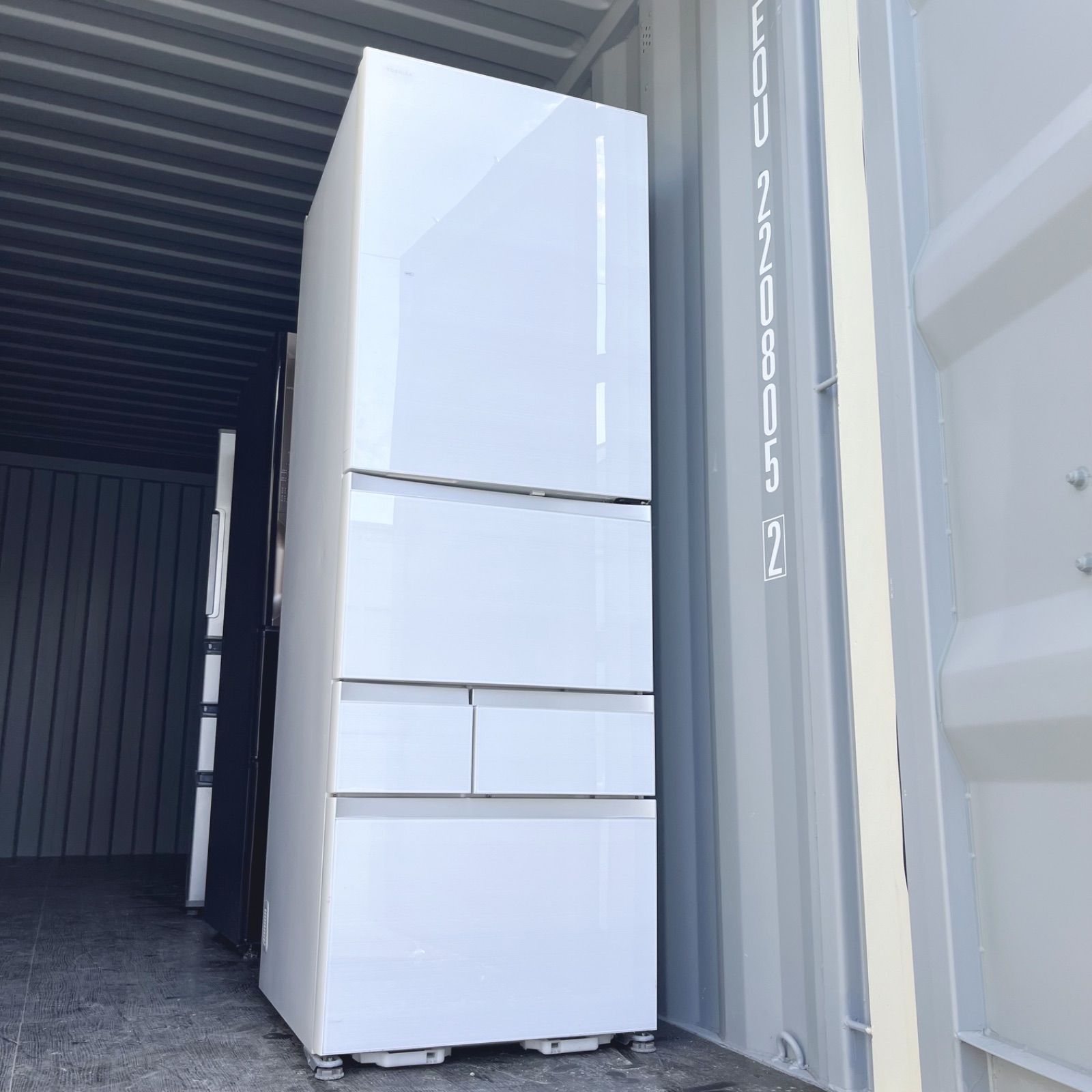 73取付無料！東芝ベジータ高性能おしゃれホワイト大容量501L5ドア冷蔵庫！