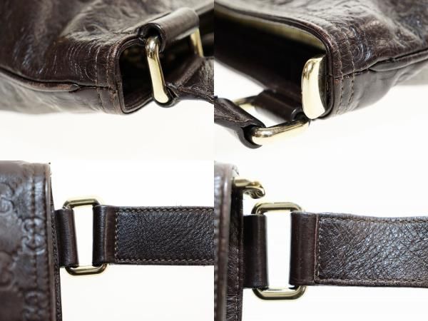 グッチ GUCCI GG シマレザー ショルダーバッグ 201446 ワンショルダー