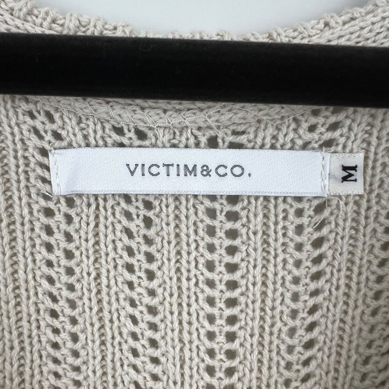 VICTIM 22SS MESH KNIT CARDIGAN M VTM-22-N-007 ヴィクティム 