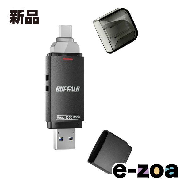 BUFFALO バッファロー Type-C|Aコネクター両対応 高速帯S500GB SSD-SDH500U3BA|D 2659253
