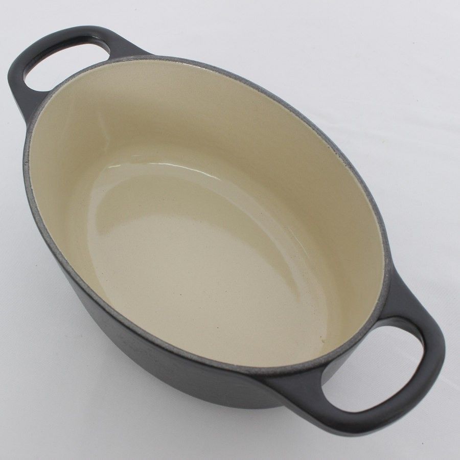 美品】ル・クルーゼ シグニチャー ココット オーバル 17cm マットブラック 21178-17-00 ホーロー鍋 LE CREUSET - メルカリ