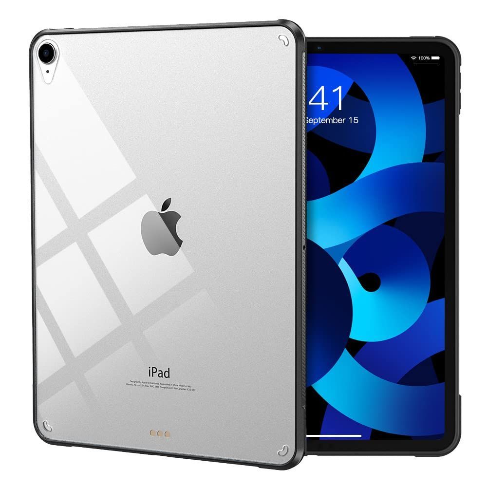 カバー 第5世代 4世代 Air 4 10.9インチ 5 iPad ケース 保護カバー 四角加固 擦り傷防止 薄型 第7世代 第6世代 衝撃吸収 11インチ TPU縁 背面PCハードケース