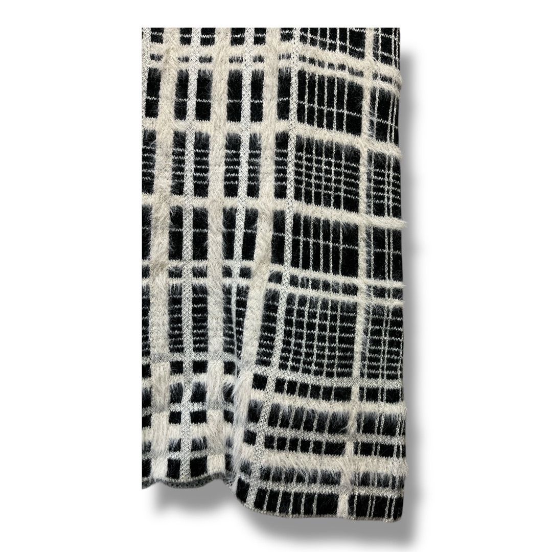 エイミーイストワール チェックジャガードニットワンピース(ブラック) チェックジャガードニットワンピース(F BLACK): ONEPIECE