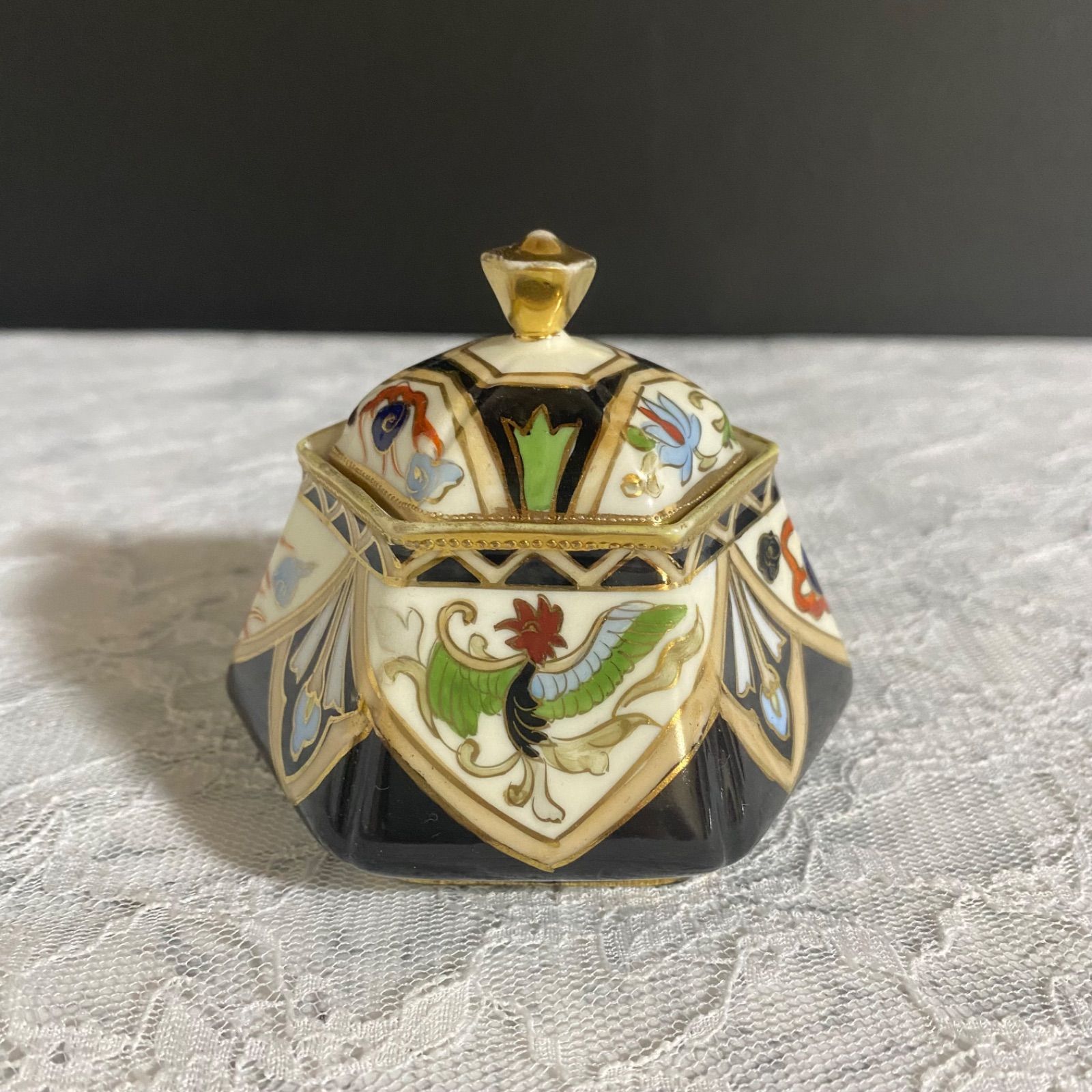 英国 里帰り オールドノリタケ ドレッシングテーブルセット マルキ印