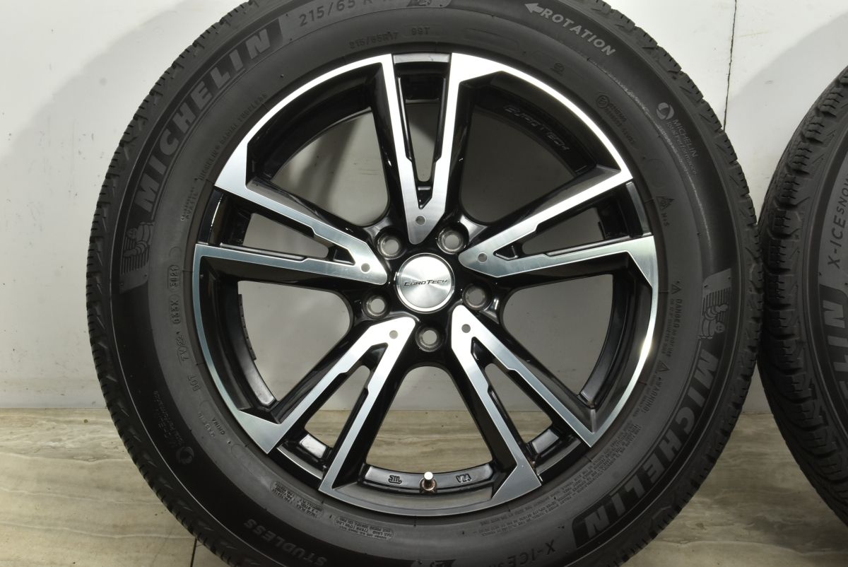 バリ溝 EUROTECH GAYA SOLI 17in 7J 45 PCD108 ミシュラン 215 65R17 プジョー 3008 4008 5008 シトロエン C5 エアクロス 平座 FFCRYSTALESIA_COM