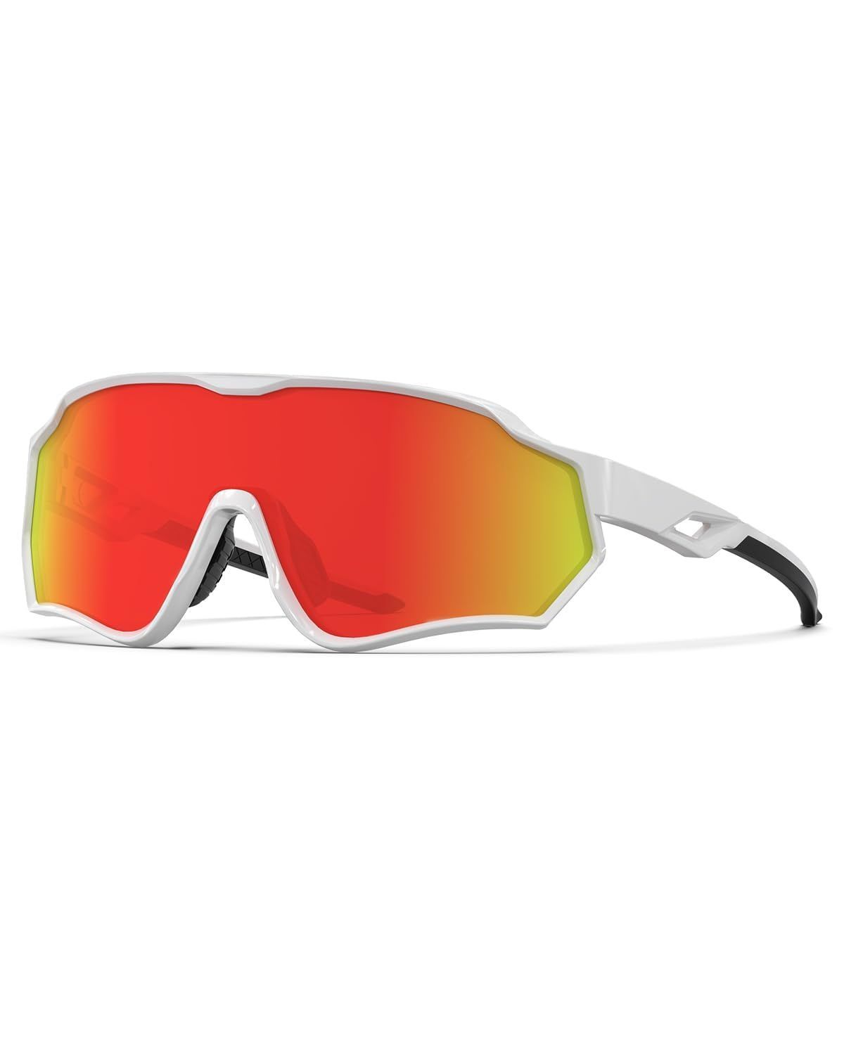 新品 [BEACOOL] スポーツサングラス 超軽量 TR90 TAC 偏光レンズ 野球 自転車 釣り ランニング 登山 ゴルフ ドライブ バイク テニス スキー 大型フレーム設計 メンズ レディース UV400 紫外線防止 ユ