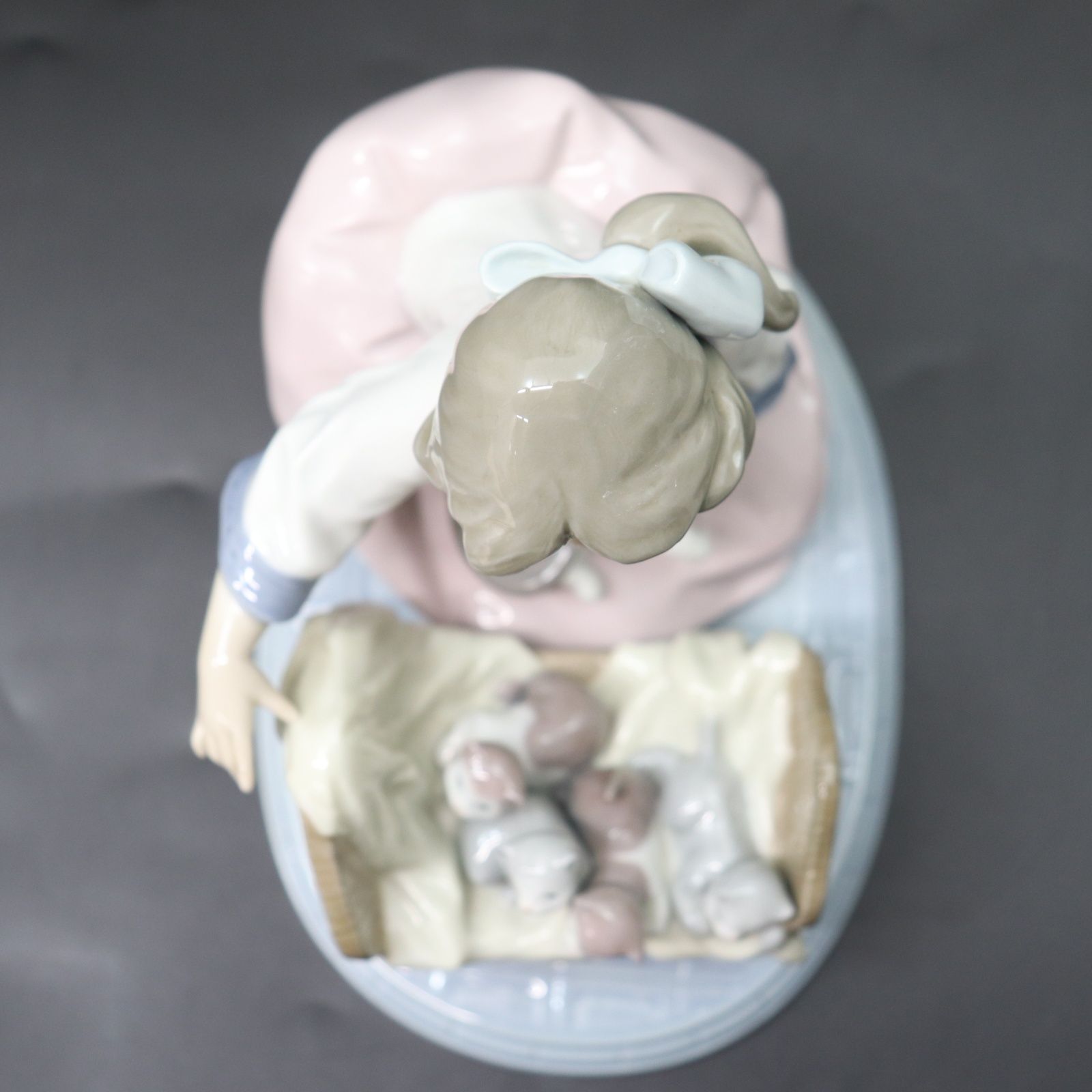 ITIXTMWU3Y9B LLADRO リヤドロ 少女と猫たち 5784 ねこ 陶器