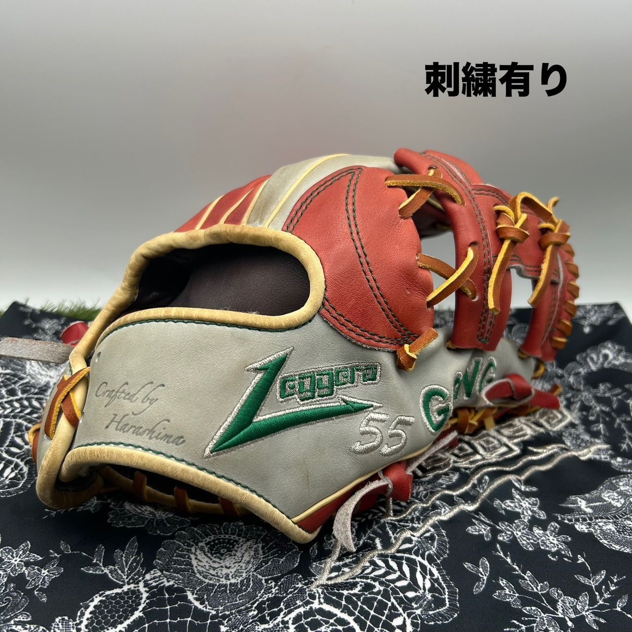 M0528) Leggera レジェ―ラ 大人用 硬式 内野手用 グローブ 刺繍