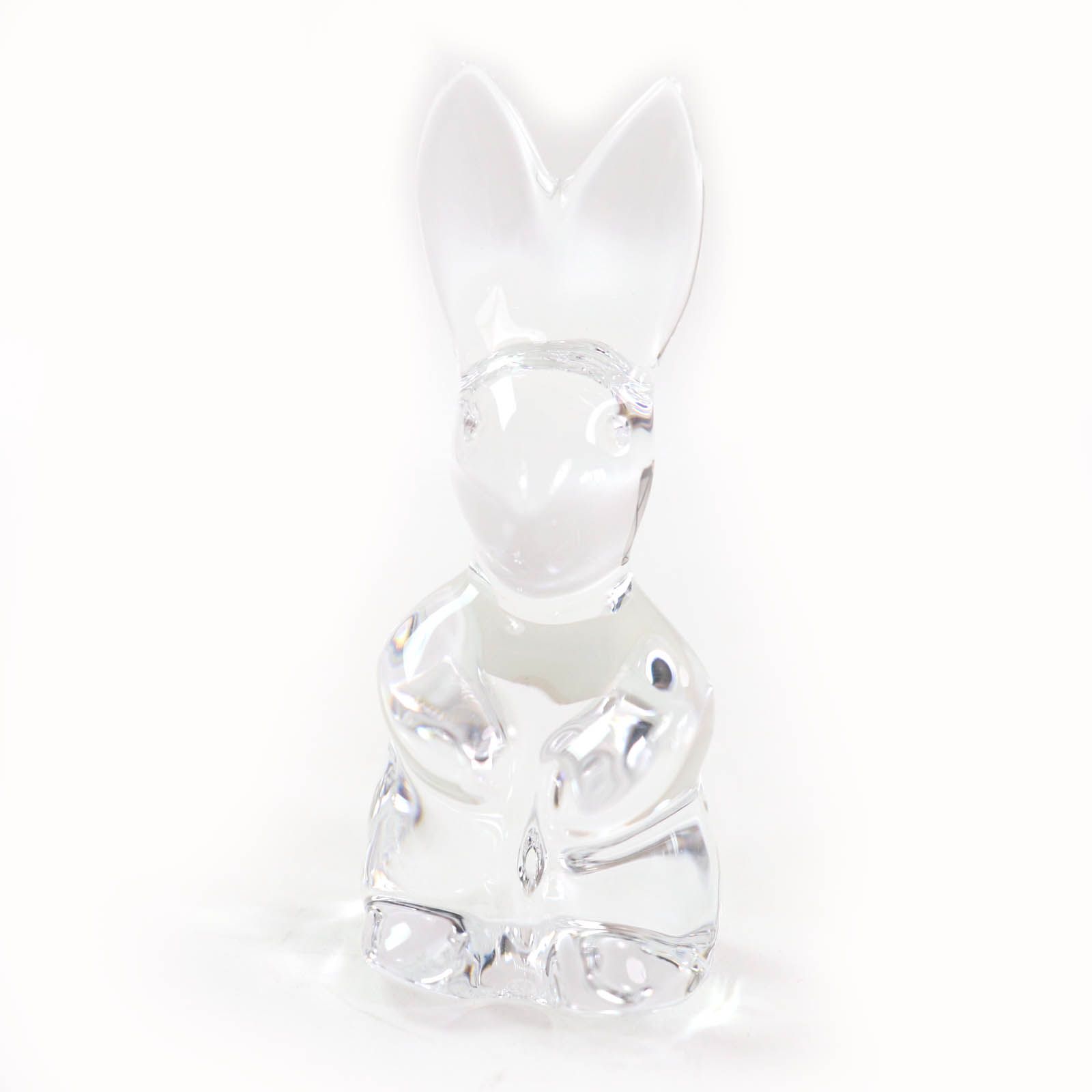 極美品☆Baccarat バカラ クリスタルガラス ウサギ 兎 置物
