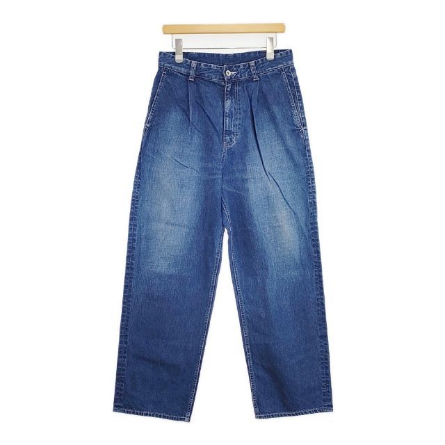 veritecoeur デニムタックパンツ 定価30800円 ST-158 コットン サイズ2 デニムパンツ ブルー レディース ヴェリテクール【中古】5-0901G∞ veritecoeur デニムタックパンツ 定価30800円 ST-158 コットン サイズ2