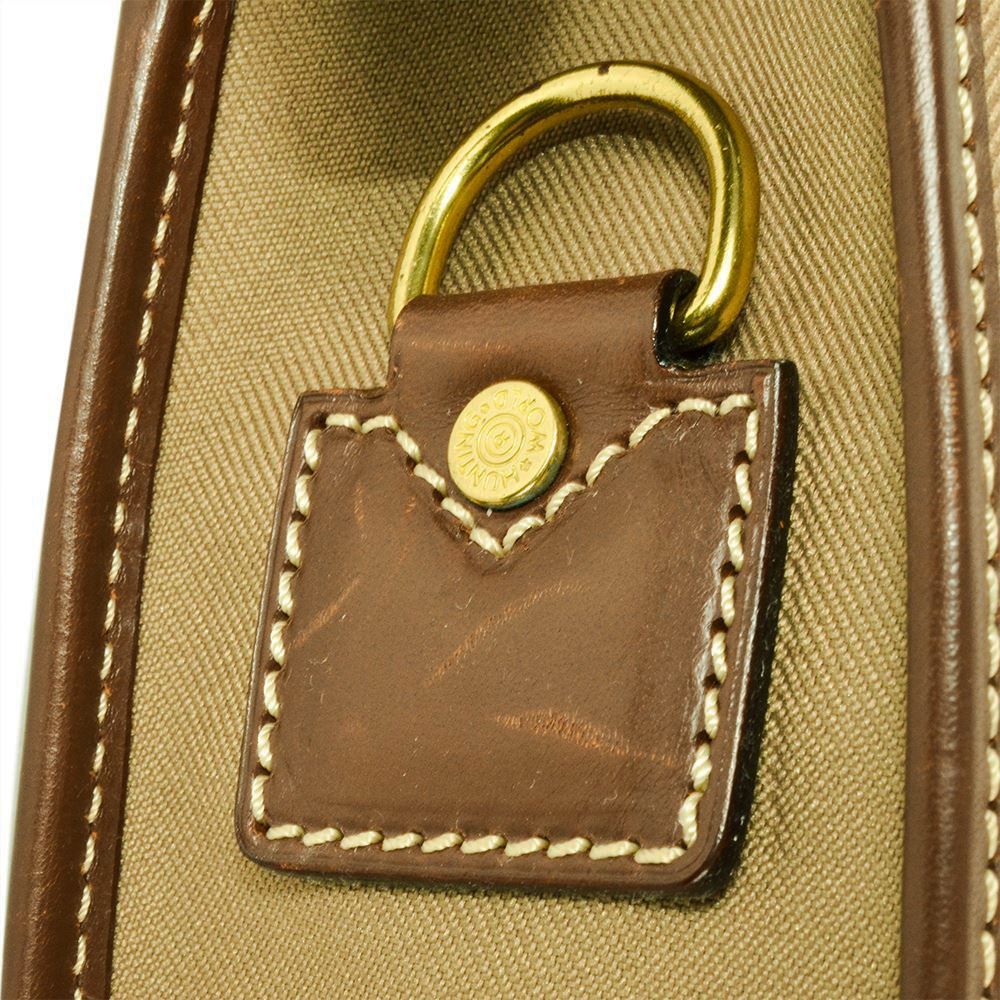 美品 ハンティングワールド キャンバス レザービジネスバッグカーキ 2WAY ハンティングワールド HUNTING WORLD ビジネスバッグ キャンバス