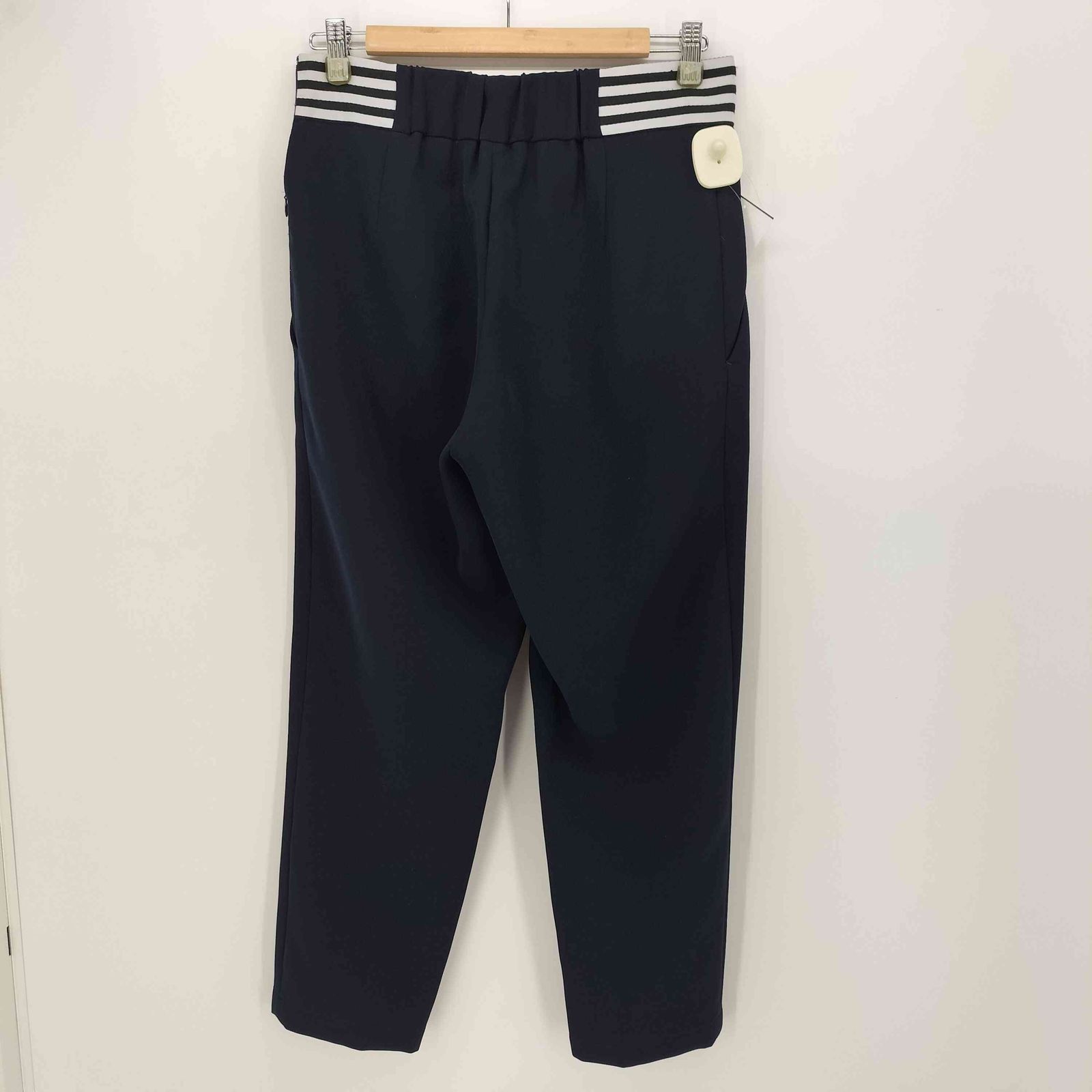 ボーダーズアットバルコニー テーパードパンツ 38 ネイビー BORDERS at BALCONY パンツ 「BORDERS BALCONY/ボーダーズアット