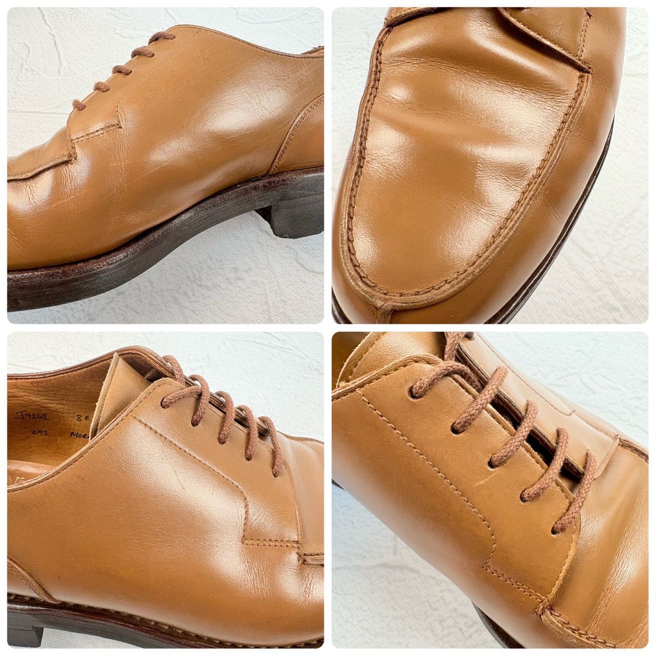 【良品】クロケットアンドジョーンズ モールトン Uチップ 外羽根 茶 6.5 美品】Crockett&Jones クロケットアンドジョーンズ MORETON
