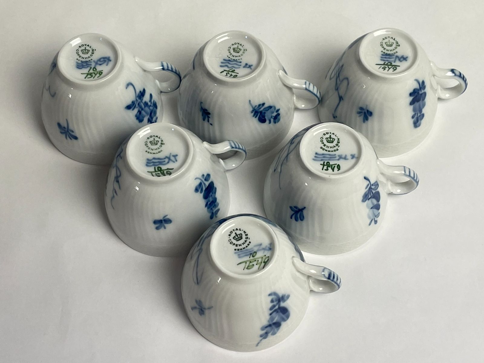 ロイヤルコペンハーゲン　ブルーフラワー　コーヒーセットとコーヒーカップ　ケーキ皿 ロイヤルコペンハーゲン ブルーフラワー カーブ コーヒー