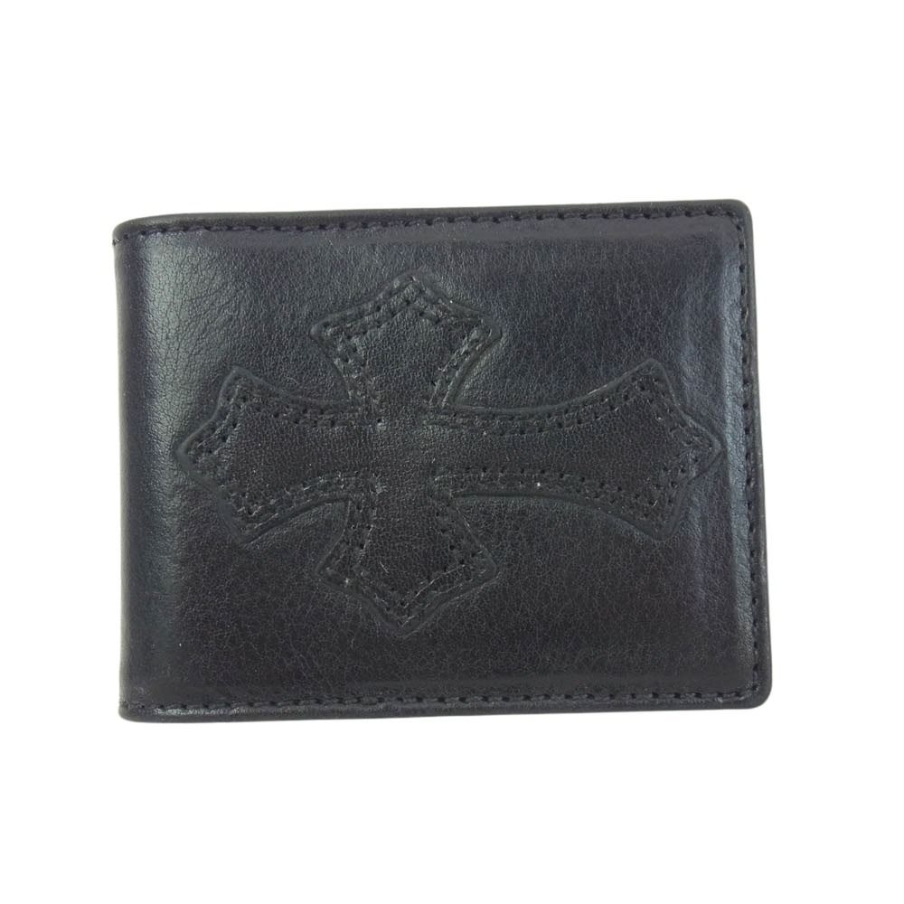 CHROME HEARTS クロムハーツ（原本有） MEMO HOLDER MINI CHクロス パッチ レザー ミニ メモホルダー【中古】
