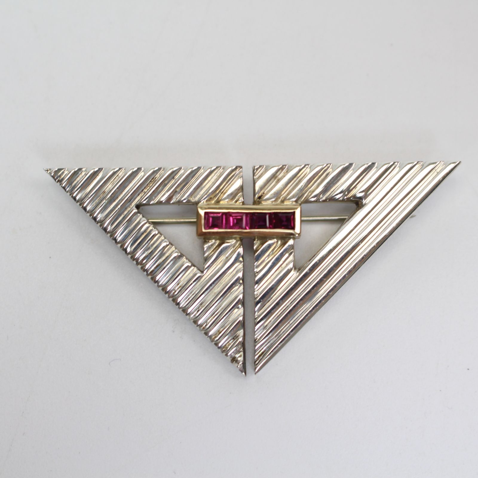 QK1243 Tiffany-Co. ティファニー ブローチ サファイア ヴィンテージ K14 シルバー 925