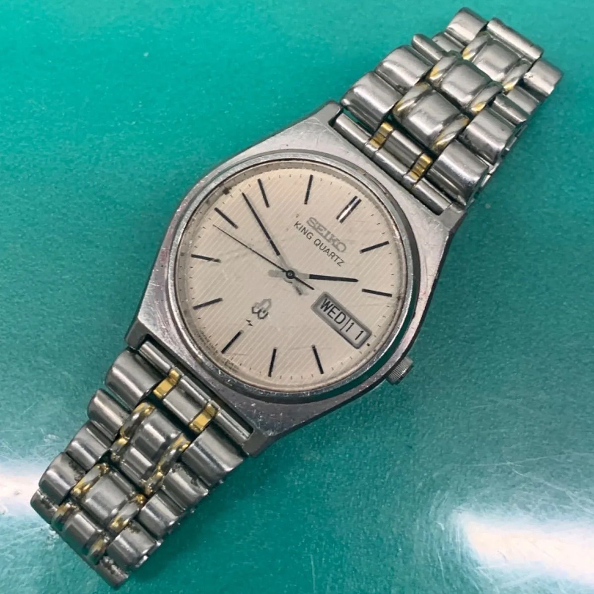 ストアプロモーション ジャンク品 SEIKO KING QUARTZ 腕時計 CAP 