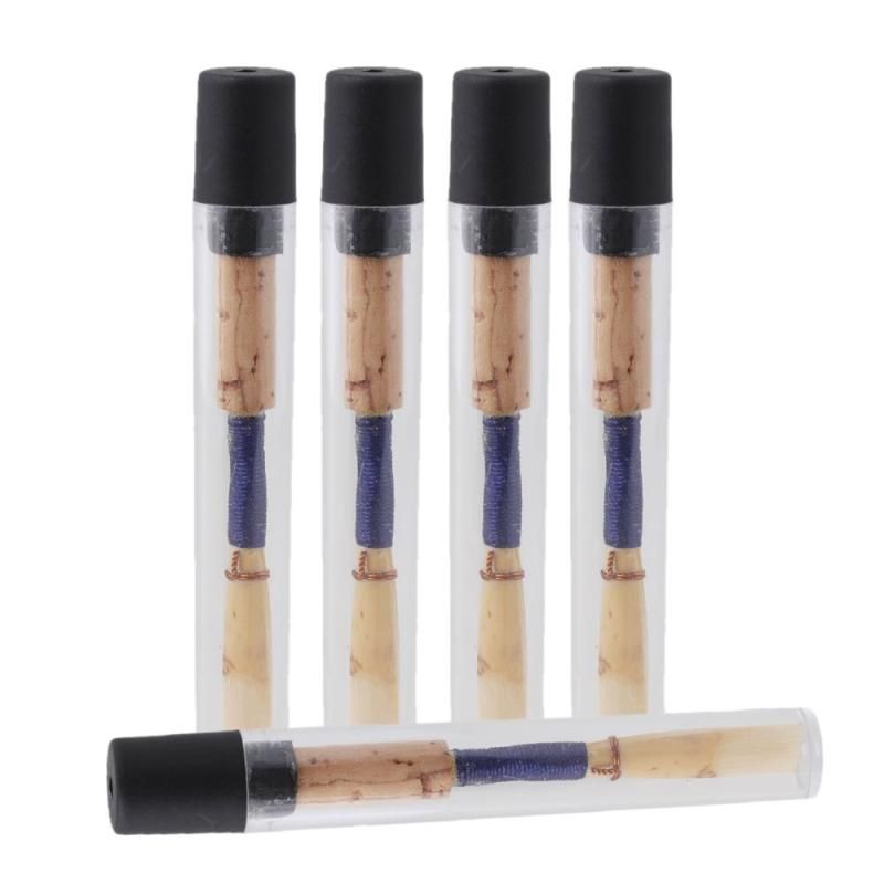 Yibuy 5個入れ 72mm 長さ ウッド オーボエリード ミディアム2.5