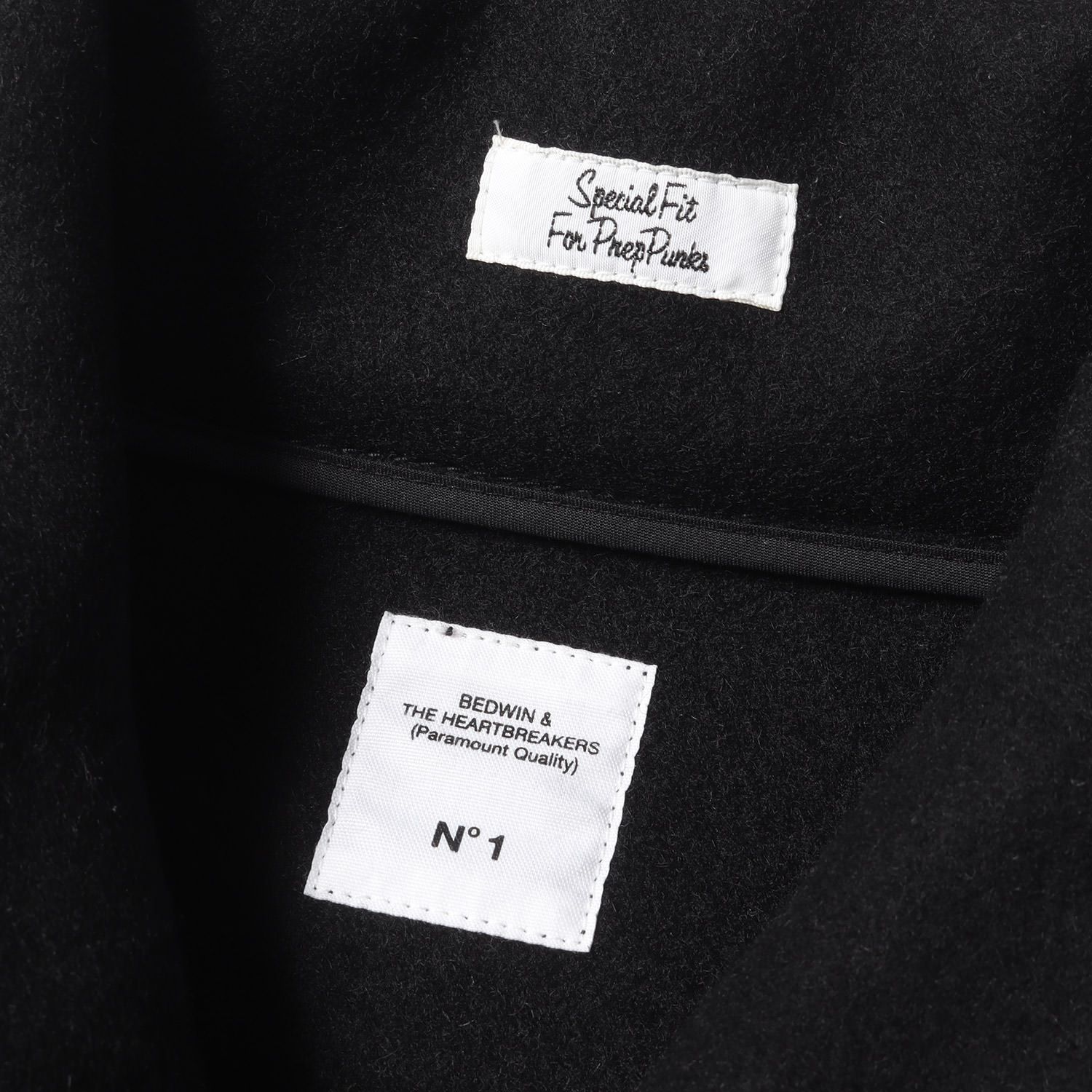 BEDWIN ベドウィン コート サイズ:1 ショールカラー メルトン レイル