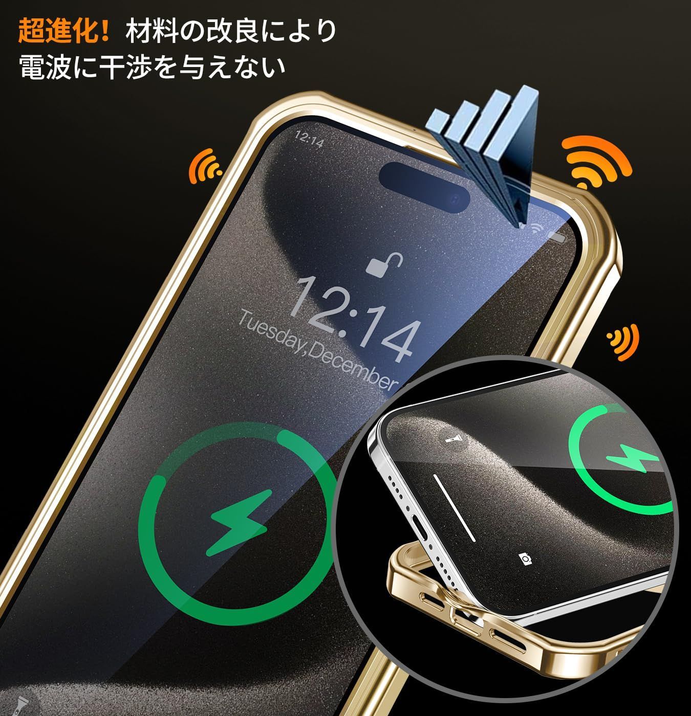 新着商品】両面 いphone15プロマックス 高感度タッチ 耐衝撃
