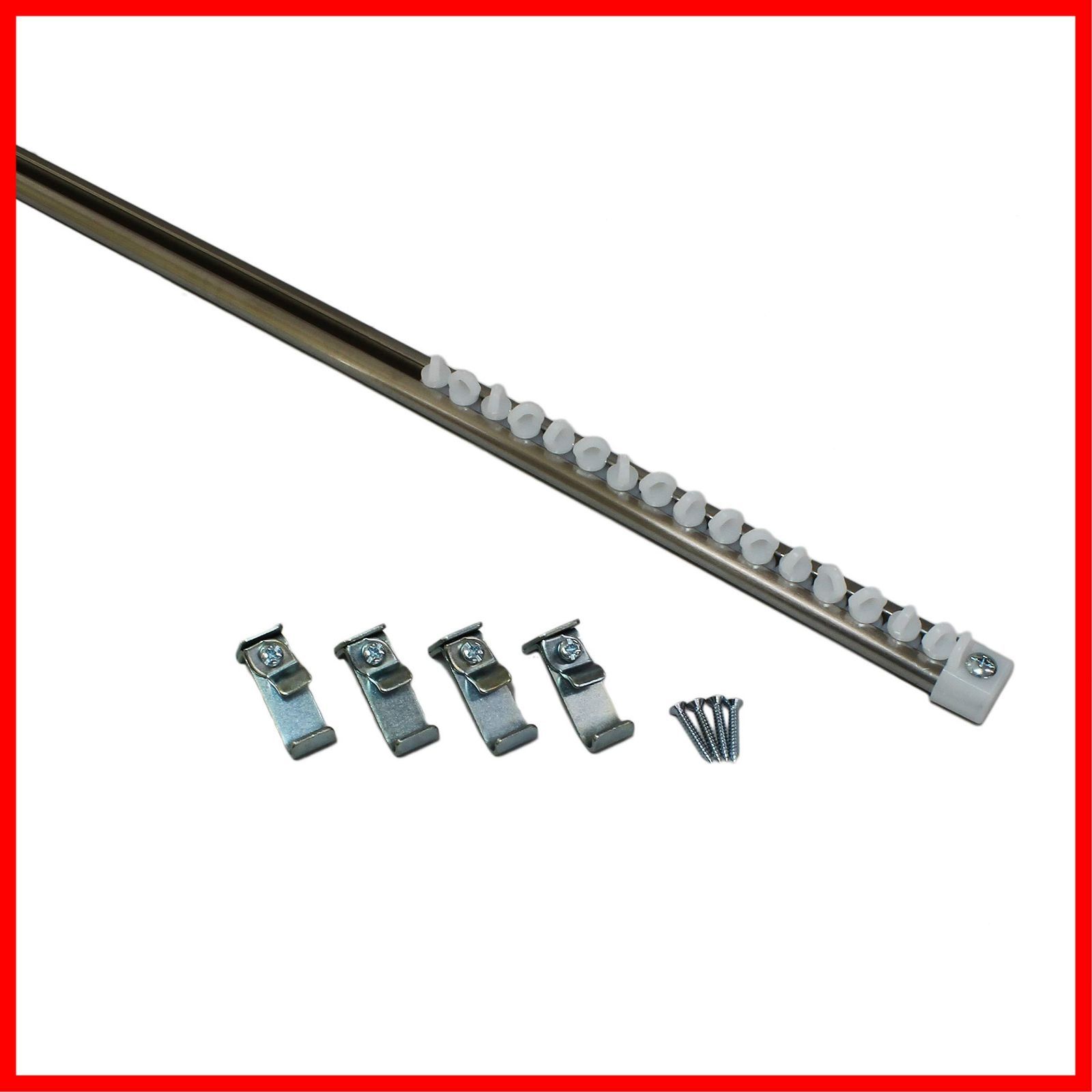 ステンレス ホームセットC型 長さ 1000 mm シングル カーテンレール HCS