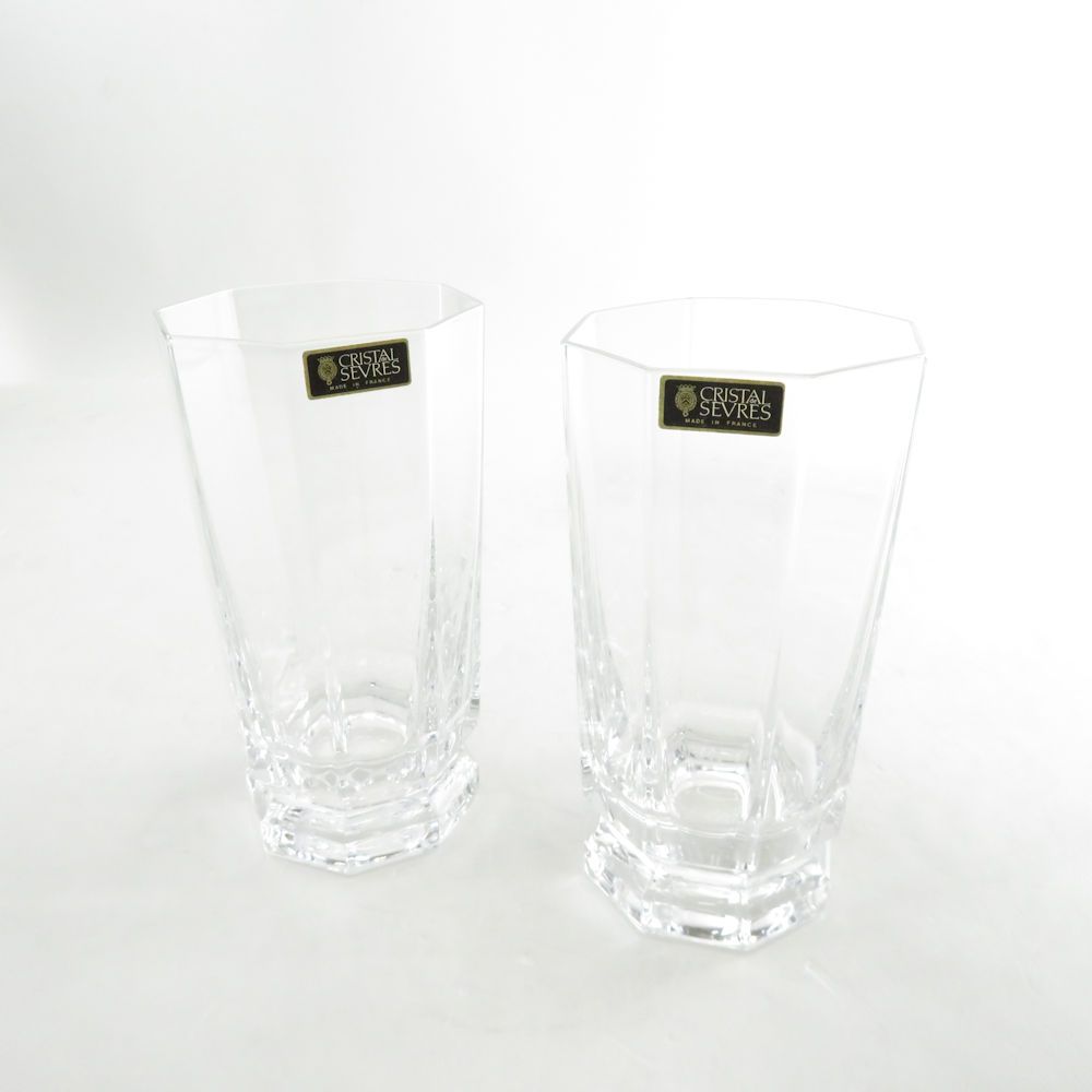 CRISTAL SEVRES クリスタル セーブル ハイボールタンブラー 2点 クリスタル グラス SY7985X