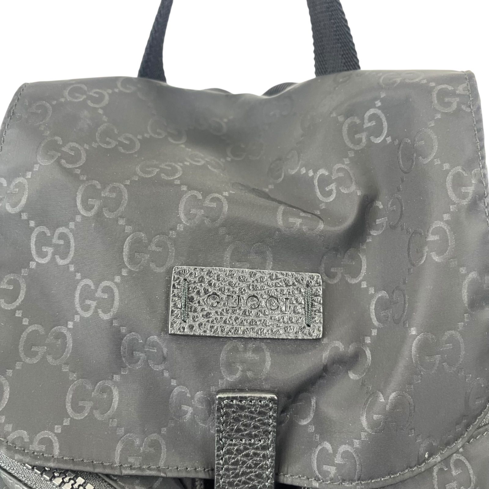 GUCCI グッチ ナイロン リュック バックパック ○美品 グッチ GUCCI ナイロン GG柄 軽量 リュック バックパック