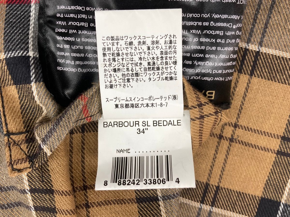 バブアー Barbour BEDALE SL WAXED COTTON ビデイル オイルド