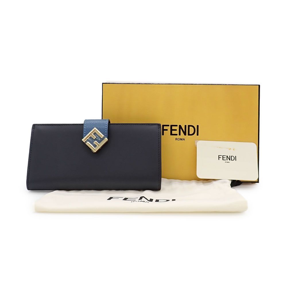 未使用に近い FENDI フェンディ 長財布 エフイズ ズッカ ロングウォレット 未使用品】FENDI フェンディ 長財布 財布 エフイズ ズッカ柄 未使用に