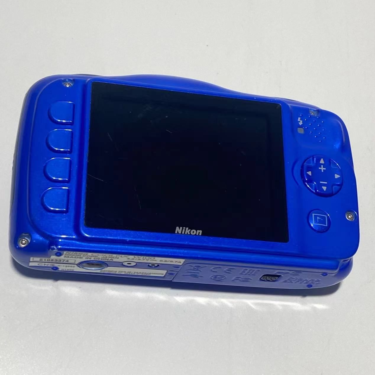 カメラ Nikon Coolpix W100 防水デジカメ ブルー バッテリー付き