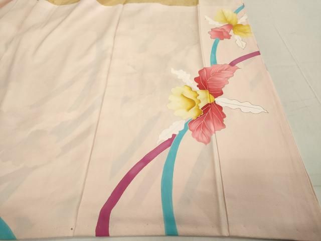 平和屋着物□豪華振袖 駒刺繍 草花文 金彩 正絹 逸品 DAAY3539cd