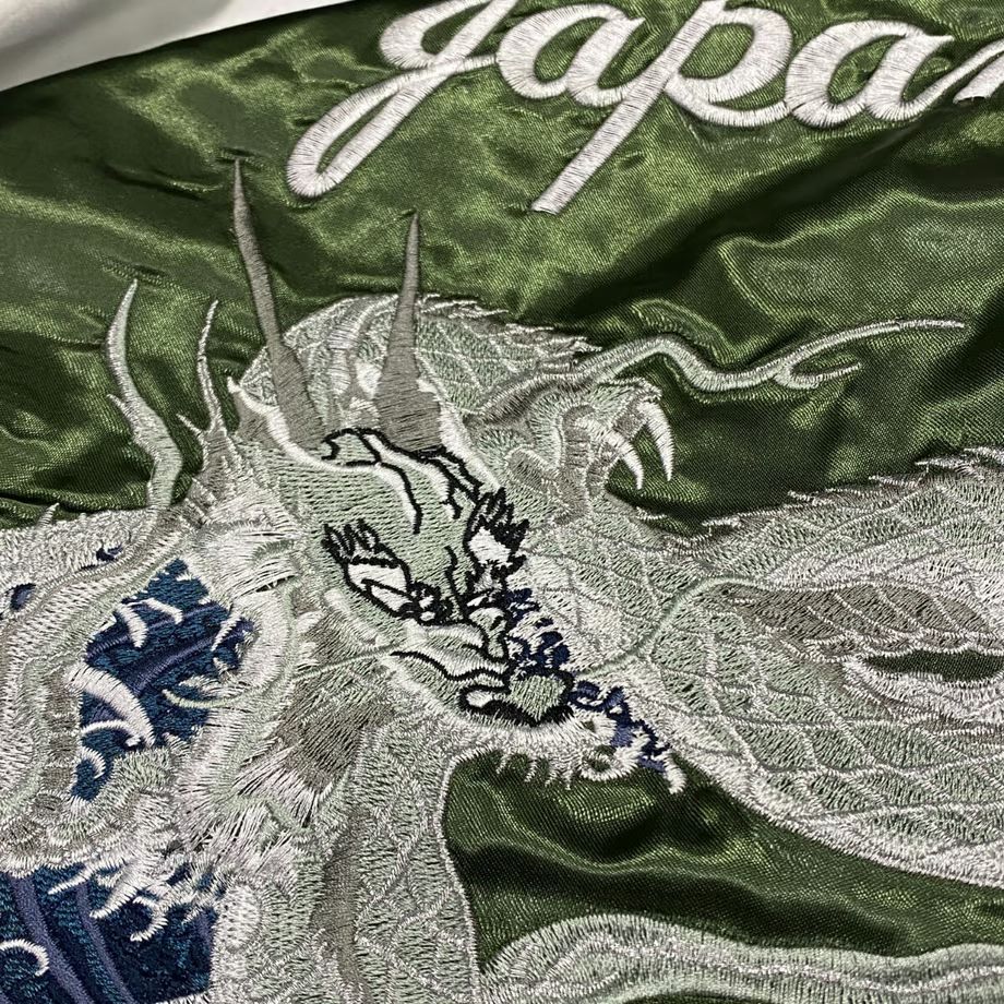 横須賀発祥 スカジャン Yokosuka刺繍入り SUKAJAN 銀龍