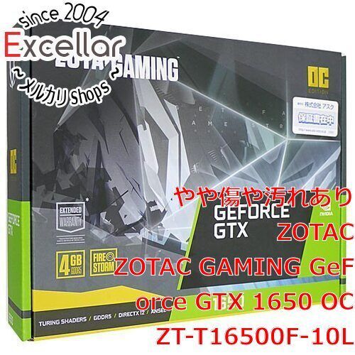 [bn:4] ZOTAC　GAMING GeForce GTX 1650 OC ZT-T16500F-10L　PCIExp 4GB 元箱あり