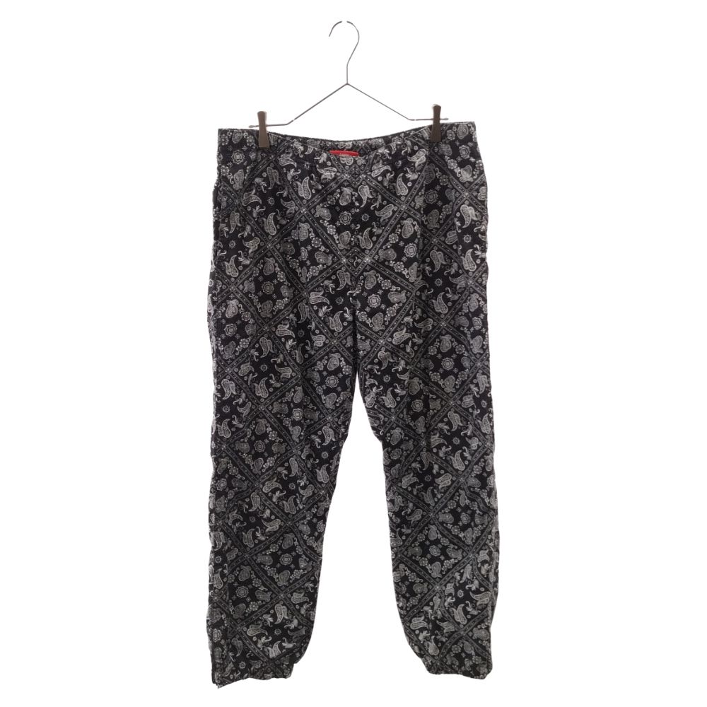 SUPREME (シュプリーム) 18SS Bandana Track Pant Black バンダナ