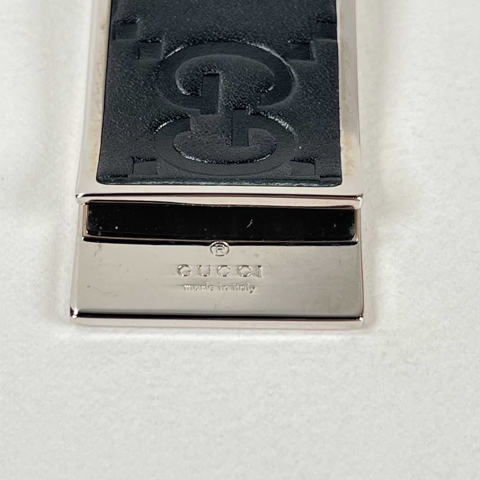 GUCCI グッチ マネークリップ GG ロゴ ブラック シルバー GUCCI グッチ マネークリップ メンズ キャット ヘッド モチーフ