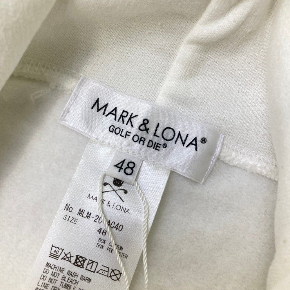 マークアンドロナ　裏起毛　パーカー MARK&LONA マークアンドロナ 裏起毛 ジップ パーカー プレート