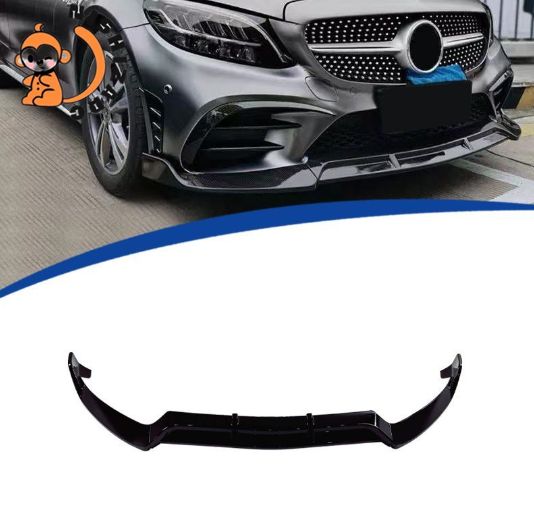 W205 リップスポイラー 送料無料】メルセデスベンツ Cクラス W205 フロントリップスポイラー 3