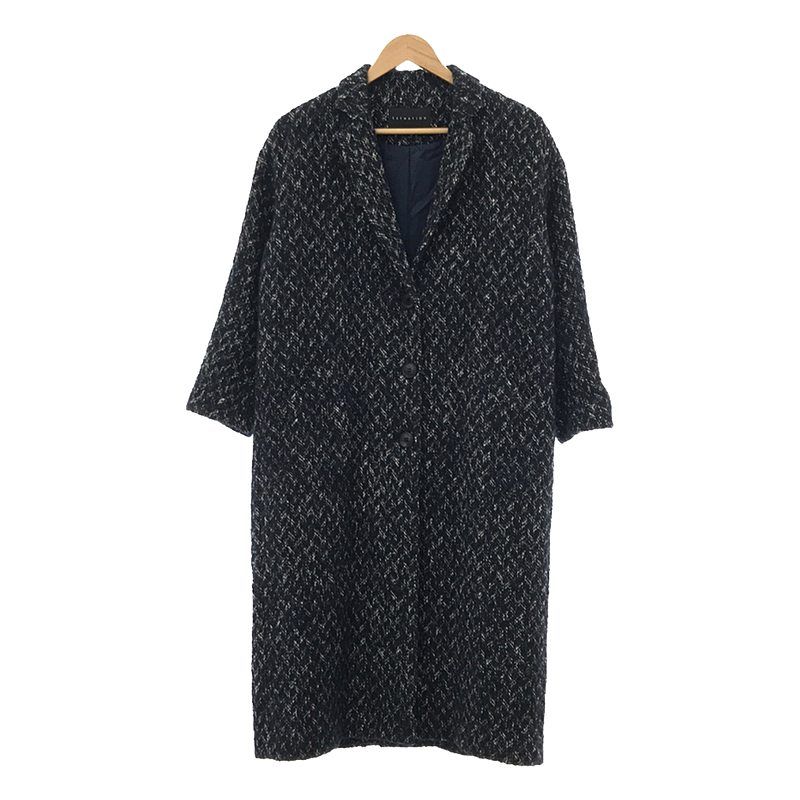 【VERY掲載】ESTNATION ツイードマキシロングコート　未使用品 ESTNATION（エストネーション）の「【VERY11月号掲載】ESTNATION