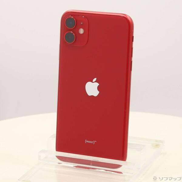 中古品〕iPhone11 64GB プロダクトレッド MWLV2J/A SIMフリー 中古品〕iPhone11 64GB プロダクトレッド MWLV2J/A SIMフリー