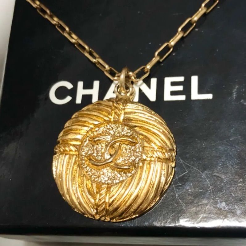 ちでお CHANEL - シャネル ネックレス ココマーク ヴィンテージ 丸