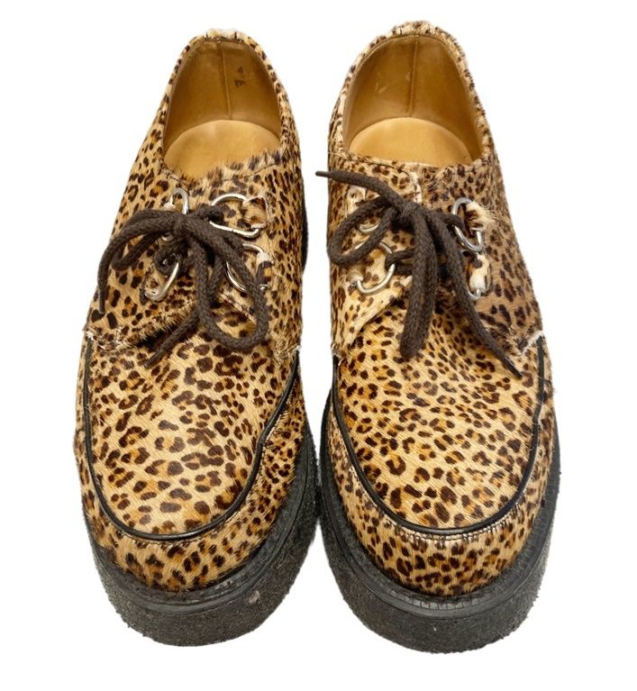GEORGE COX 8961 ラバーソール ハラコ レオパード ジョージコックス 8961 レッドレオパード／ROCK SHOES COMPANY