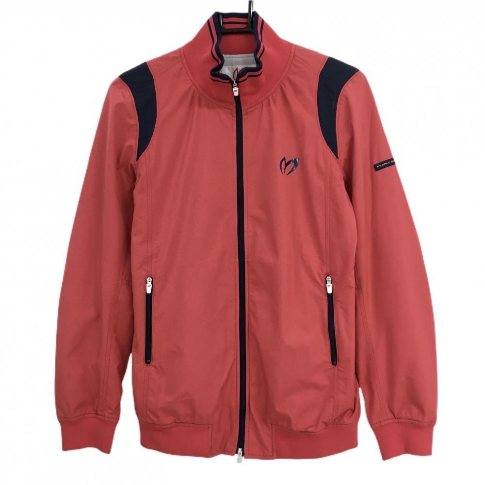 マスターバニー ジャケットブルゾン レッド×ネイビー 蓄熱裏地起毛 レディース 1 M ゴルフウェア MASTER BUNNY EDITION